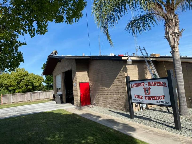 NuShake Roofing re-roof of the Lathrop-Manteca Fire District Station 33 in Manteca, CA