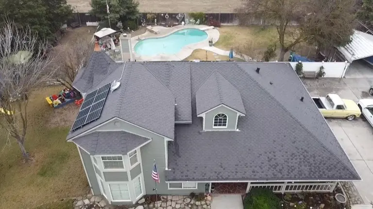 A completed roof by NuShake Roofing