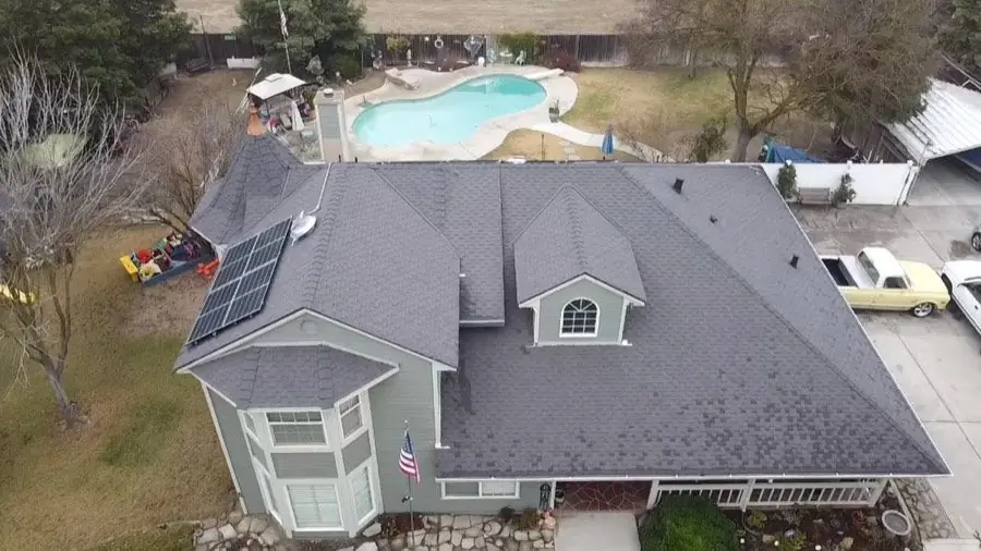 A completed roof by NuShake Roofing